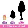 Barbie Extra Mini Minis Doll With Blue Hair, Accessories And Doll Stand - Image 3