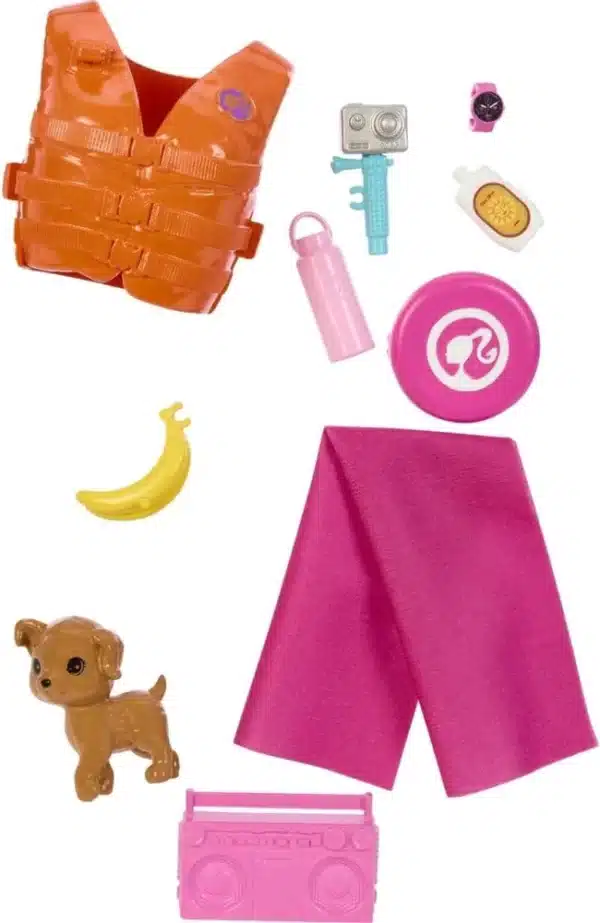 Barbie Doll With Surfboard And Puppy - Image 2