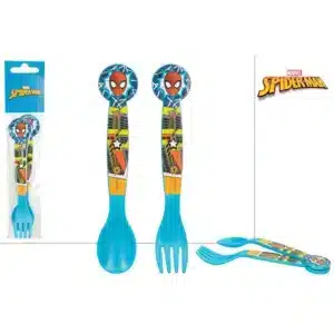 2 Piece Cutlery Set In Polybag Spiderman