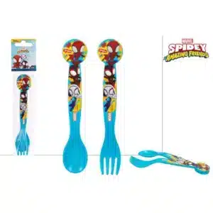 2 Piece Cutlery Set In Polybag Spidey