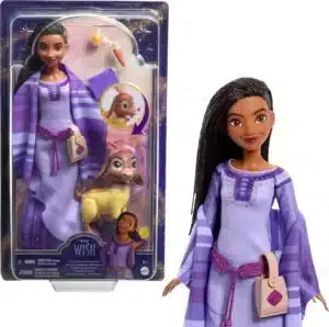 Disney Wish Asha Of Rosas Adventure Pack Fashion Doll, Posable Doll With Animal Friends And Accessories