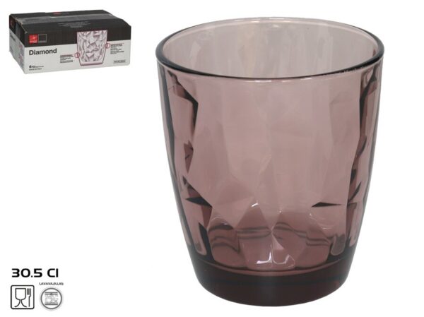 Bormioli RocoDiamond Rock Purple Glass 305ml