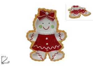 Ceramic Gingerbread Man Centre Piece 27.5cm