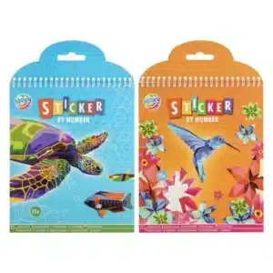 Sticker By Number Book 12 Designs, 24x20cms
