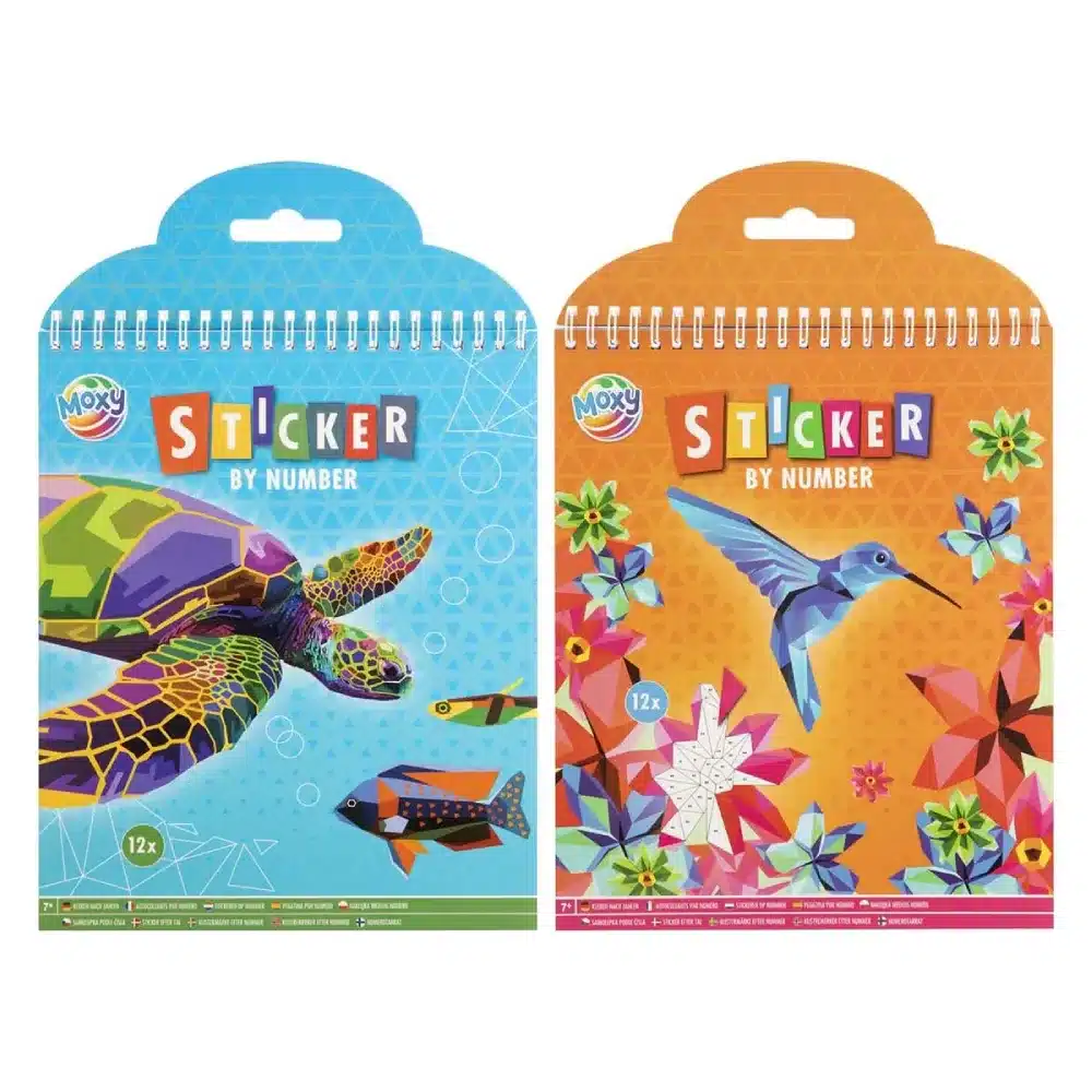 Sticker By Number Book 12 Designs, 24x20cms