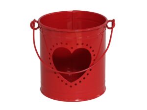 Metal Love Lantern 10x8.5x9cm