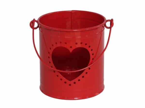 Metal Love Lantern 10x8.5x9cm