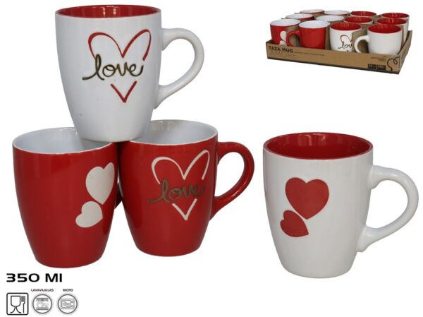 Mug 350ml Amore 4 Assorted Colours - Stoneware
