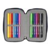 Double Pencil Case Batman Legendary Navy Blue 12.5 x 19.5 x 4 cm (28 Pieces) - Image 2