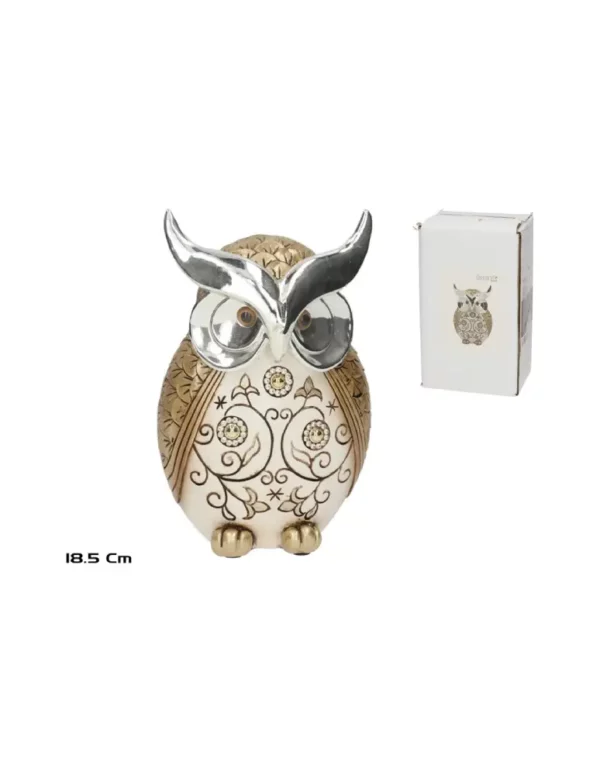 Anjali Owl Figure 11.5x8x18.5 Cm