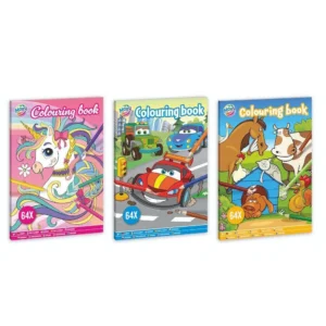 Colouring Book A4 64 Pages, 3 Assorted models