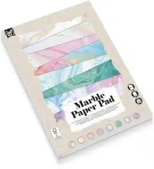 Marble Paper Pad, A4, 16 Sheets, 175 Gsm