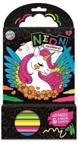 Neon Colouring Book, 15x15 Cm, 40 Sheets