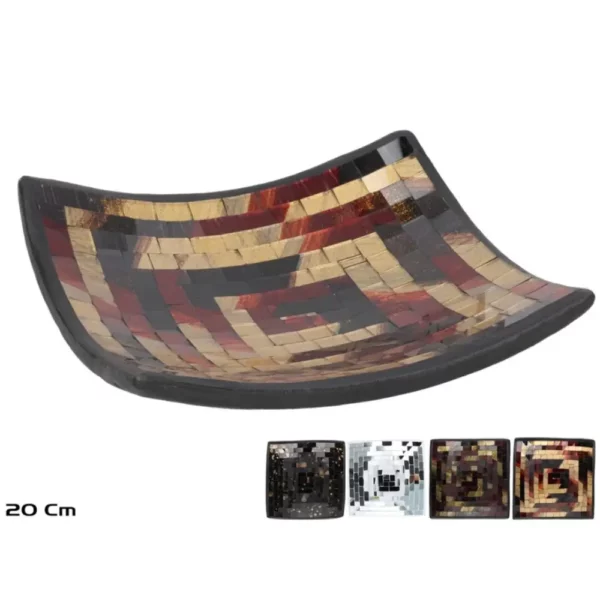 Square Plate 20 Cm 4 Assorted