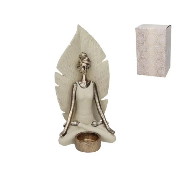 Sarayu Yoga Figure Candle Holder 14x13x2cms