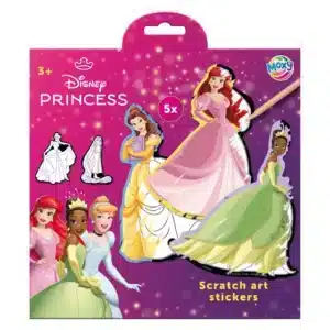 Disney Princess Scratch Art Stickers 5pc