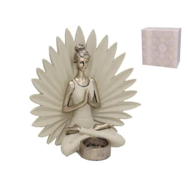 Sarayu Yoga Figure Candle Holder 23x13x2cms