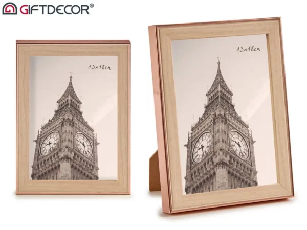 13x18cm Copper Wood Colour Photoframe