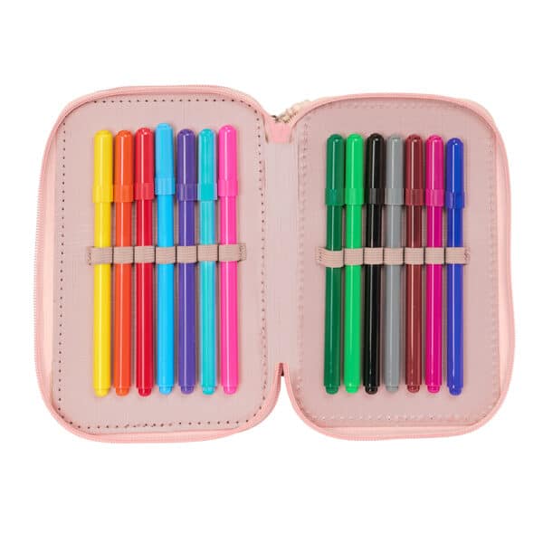 Triple Filled Pencil Case 36 Pieces Stitch "Beach" - Image 5
