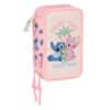 Triple Filled Pencil Case 36 Pieces Stitch "Beach"