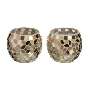 Glass Candle Holder Glass 12 X 12 X 10 cm