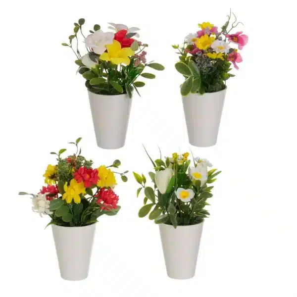 Assorted artificial Plants - 12 X 12 X 21 Cm