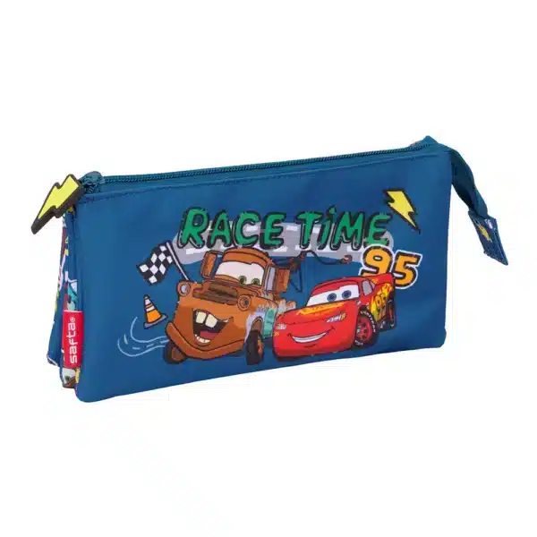 Triple Pencil Case Cars "Race Ready"
