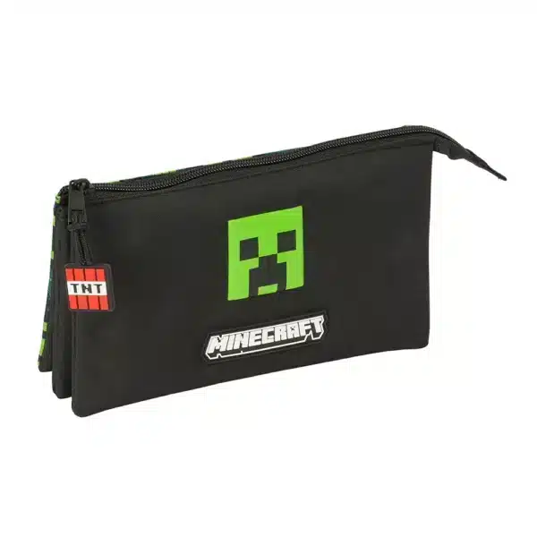 Triple Pencil Case Minecraft "TNT"