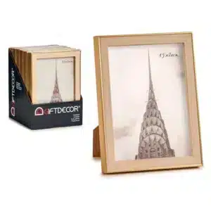 Gold Edged Wooden Coloured Photo Frame 15x20cm