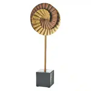 Metal Sculpture With Marble Base17 x 8 x 46 cm