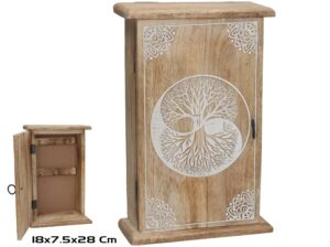 Yin Yang Wooden Key Holder Box 18x7.5x28cm