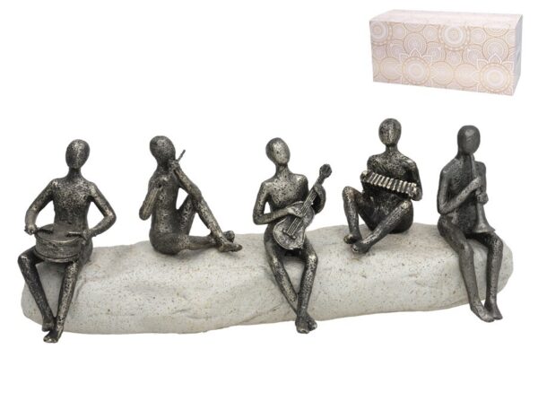 Musician Figure 32.5x10.5x12.5 Cm Resin