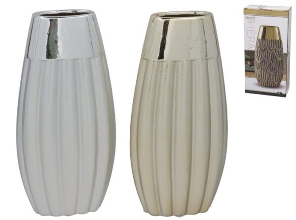 Zeus 2 Assorted Colours Vase 14.5x6.5x29.5cm