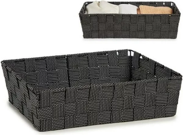 Storage Fabric Box Rectangular Without Handle 34cm Black