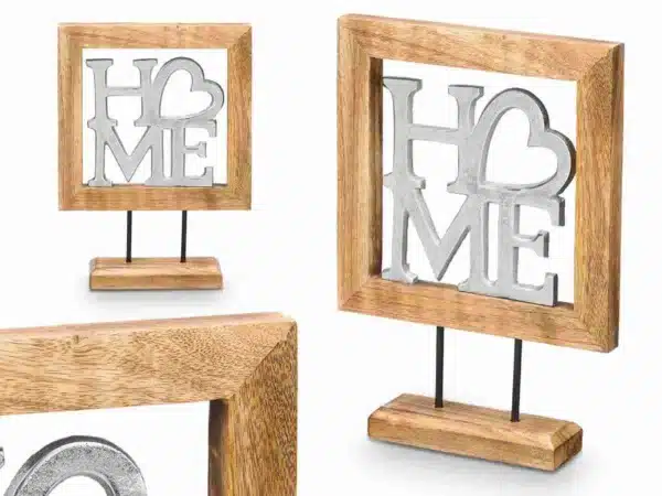 Silver Wooden Home Decoration with Stand