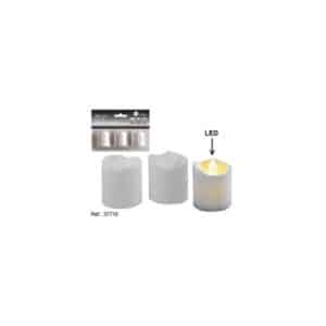 Set 3 Candle Led Form Dowel