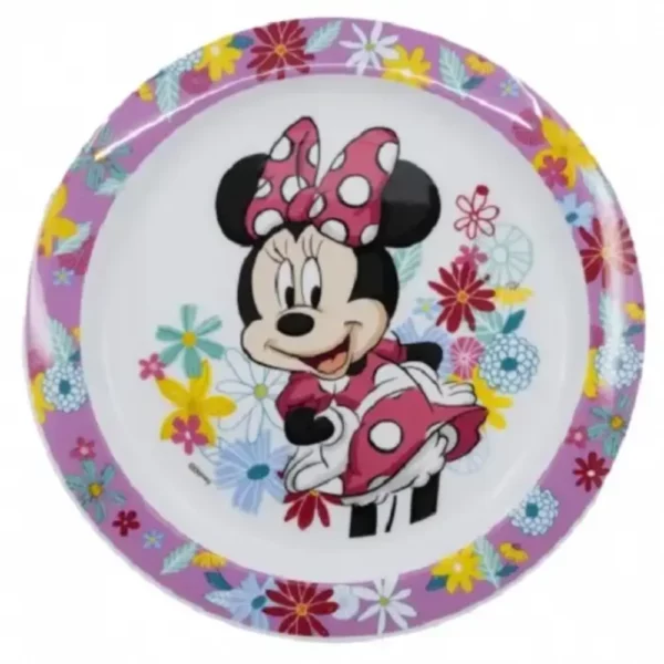 Kids Microwafe safe Plate Minnie Mouse Spring Look