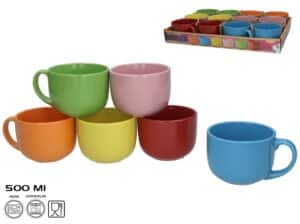Jumbo Mug 500ml  6 Assorted Colours
