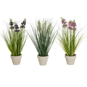 Artificial Plants  3 Assorted Colours -13 X 13 X 39 Cm
