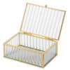 Jewelery Box Glass-Metal Gold 15 X 11cms - Image 2