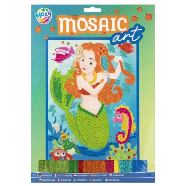 Mosaic Art A4 With Glitter FoamTiles , 3 Assorted - Image 4