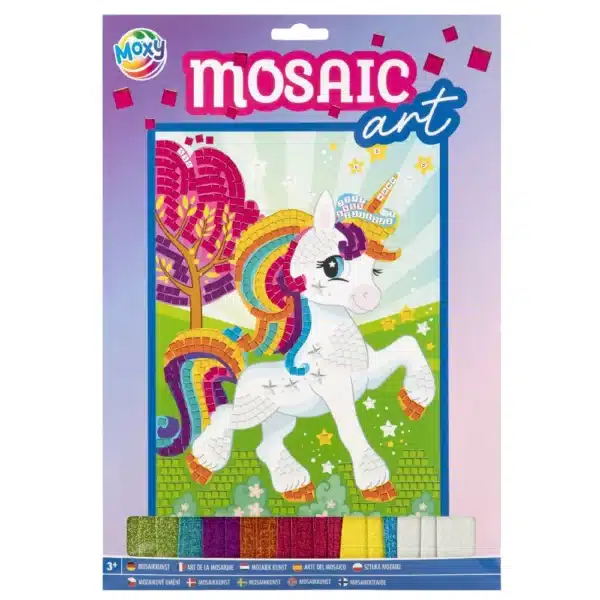 Mosaic Art A4 With Glitter FoamTiles , 3 Assorted - Image 3