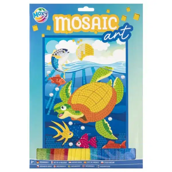 Mosaic Art A4 With Glitter FoamTiles , 3 Assorted - Image 2