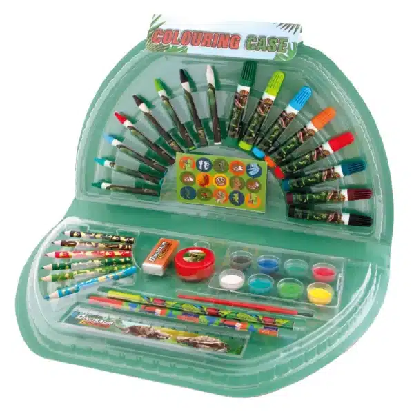 Dinosaur Colouring Case - 51 Pieces