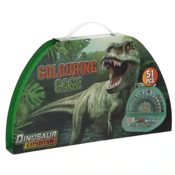 Dinosaur Colouring Case - 51 Pieces - Image 2