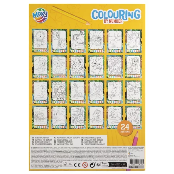 Colour By Number Book A4, 24 Designs - Image 2