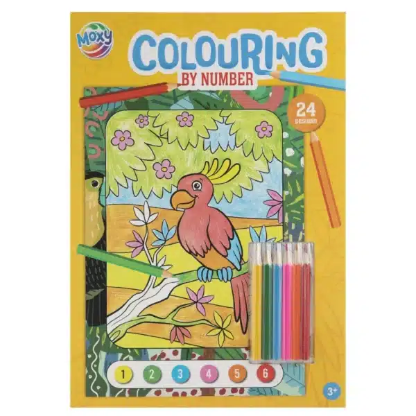 Colour By Number Book A4, 24 Designs