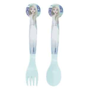 2 Pcs Plastic Cutlery Set Frozen