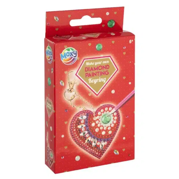Diamond Painting Heart Keyring, 2 Assorted - Image 4