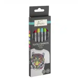 Pack of 6 Dual Tip Textile Markers